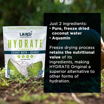 Laird Superfood Coconut Water Powder - Pure Hydration Supplement