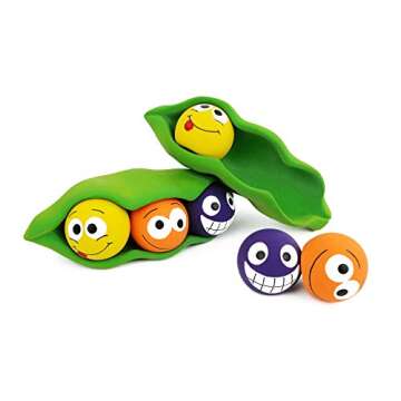 Multipet Three Peas in A Pod Durable Squeaky Toy for Dogs
