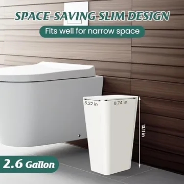 MEIXINZHI 3 Pack Small Trash Can with Lid for Home