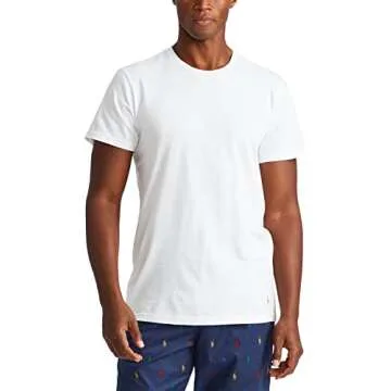 POLO Ralph Lauren Men's Classic Fit Cotton Crew Undershirt 3-Pack - XX-Large, Multi-Color Package