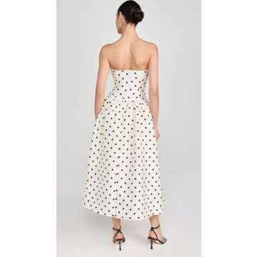 Self Portrait Women's Cream Midi Dress for Elegant Occasions