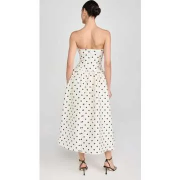 Self Portrait Women's Cream Midi Dress for Elegant Occasions