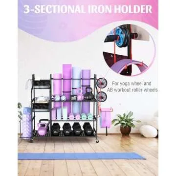 Mythinglogic Weight Rack for Home Gym and Fitness Storage