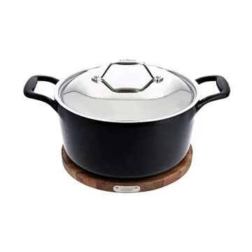 All-Clad Cast Iron Enameled Dutch Oven 6 Quart Induction Oven Broiler Safe 650F Pots and Pans, Cookw...