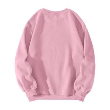Oversized Bow Graphic Sweatshirt for Women Cozy Pullover