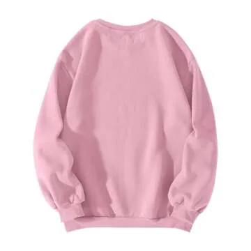 Oversized Bow Graphic Sweatshirt for Women Cozy Pullover