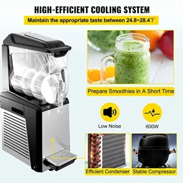 VEVOR Frozen Drink Machine 10L for Slushies and Beverages