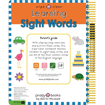 Engaging Wipe Clean Learning Sight Words Book for Kids