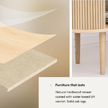 Top WERMO 55'' Sideboard Storage Cabinet for Modern Homes