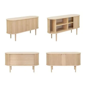 Top WERMO 55'' Sideboard Storage Cabinet for Modern Homes