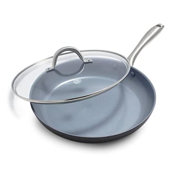 GreenPan Lima 12" Ceramic Non-Stick Frying Pan with Lid