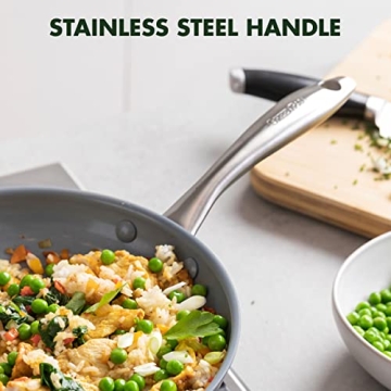 GreenPan Lima 12" Ceramic Non-Stick Frying Pan with Lid