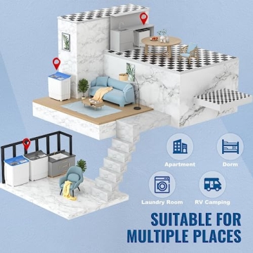 Portable Mini Washer Combo for Apartments & RVs