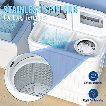 Portable Mini Washer Combo for Apartments & RVs