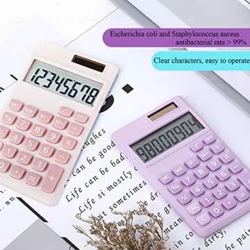 Seaciyan Cute Pink Calculator for School and Office