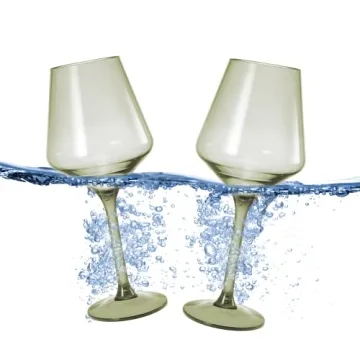 Unbreakable Acrylic Wine Glasses Set of 2 - 15oz