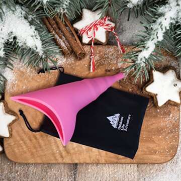 SaIe - SaIe - SaIe - Female Urination Device – Portable Foolproof Silicone Pee Funnel – No More Worries Using Public Restrooms at Festivals, Camping, Travel – Irreplaceable Post Surgery Aid