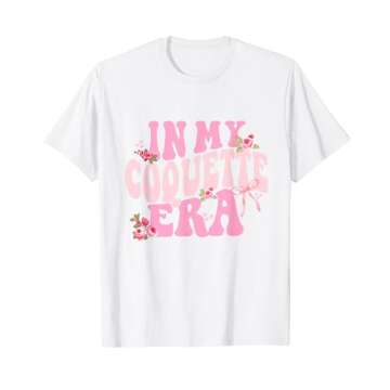 Coquette Bow Simple Pink Cute Girl, In my Coquette Era T-Shirt