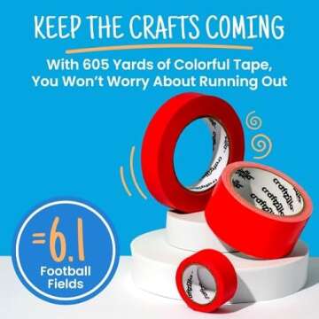 Craftzilla Colored Masking Tape - 11 Roll Multi-Pack