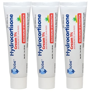 Globe Hydrocortisone 1% Cream - 3 Pack for Itch & Rash Relief