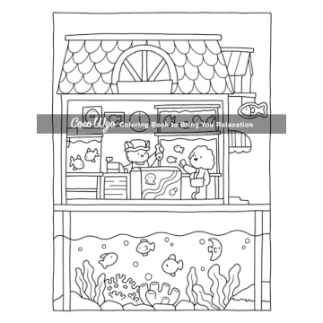 Cozy Coloring Book for Adults and Teens with Cute Animals