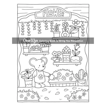 Cozy Coloring Book for Adults and Teens with Cute Animals