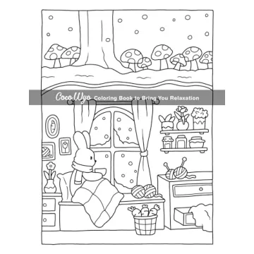 Cozy Coloring Book for Adults and Teens with Cute Animals