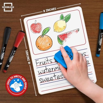 SCRIBBLEDo Mini Whiteboard Set for Kids - 10 Pack