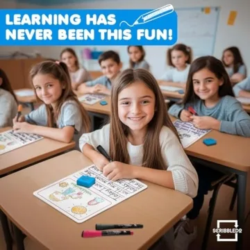 SCRIBBLEDo Mini Whiteboard Set for Kids - 10 Pack