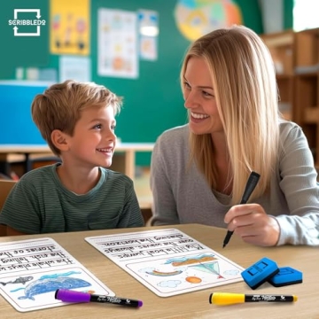 SCRIBBLEDo Mini Whiteboard Set for Kids - 10 Pack