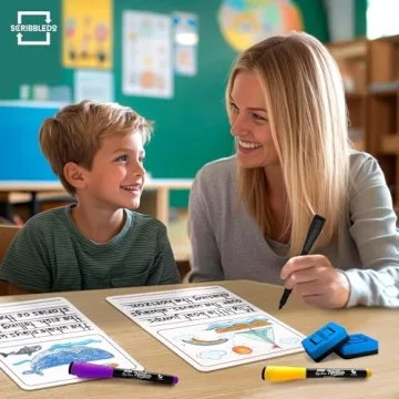 SCRIBBLEDo Mini Whiteboard Set for Kids - 10 Pack