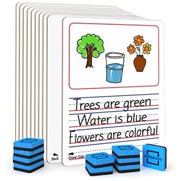 SCRIBBLEDo Mini Whiteboard Set for Kids - 10 Pack