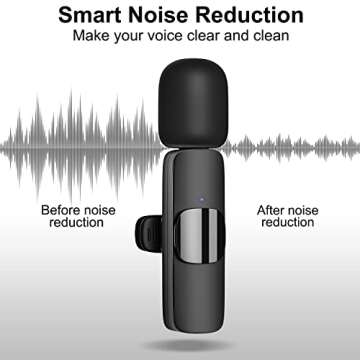 HMKCH Wireless Lavalier Microphone for Clear Recording