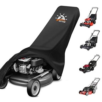 Zettum Push Lawn Mower Cover - Heavy Duty Waterproof Protector with Storage Bag