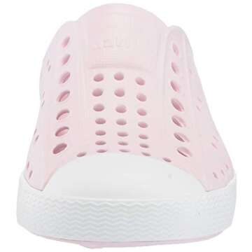 Native Shoes Jefferson Child Kids Lightweight Sneaker Milk Pink/Shell White 6 M US Toddler