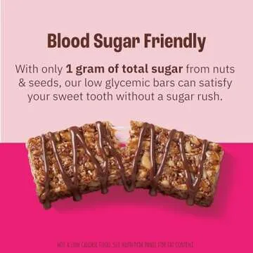 Munk Pack Chewy Granola Bars, Dark Chocolate Drizzle - Low Sugar Snacks with 5g Protein, 1g Sugar with Allulose - Gluten Free & Low Glycemic - 12 Count