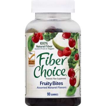 Fiber Choice Gummies Fruity Bites, Assorted Fruit, 90 Gummies