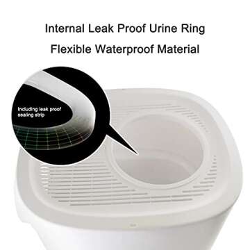 Top-Entry Cat Litter Box for Easy Cleanup and Odor Control