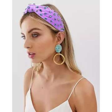 FEDANS Jeweled Knotted Headband - Stylish Hair Accessory