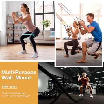 FizLig Gym Equipment Storage Rack for Home Organization