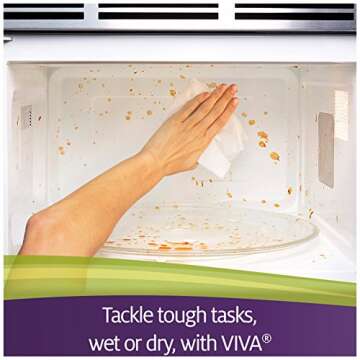 VIVA Choose-A-Sheet Paper Towels White Regular Roll 6 Count, Cloth-Like Texture, Strong & Soft Paper...