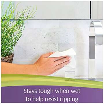 VIVA Choose-A-Sheet Paper Towels White Regular Roll 6 Count, Cloth-Like Texture, Strong & Soft Paper Towels for Ultimate Clean, 6 Count (Pack of 1)