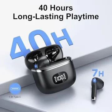 Bluetooth 5.3 Wireless Earbuds with Deep Bass