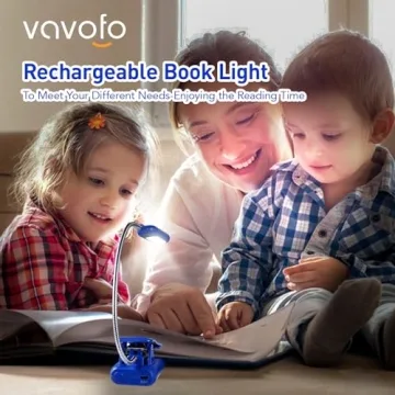 VAVOFO Book Light for Reading in Bed - Rechargeable