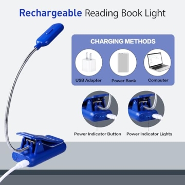 VAVOFO Book Light for Reading in Bed - Rechargeable