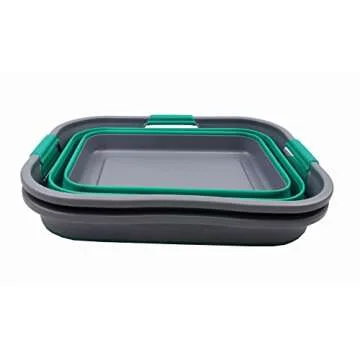 Buy SAMMART Set of 2 Collapsible Laundry Baskets Online