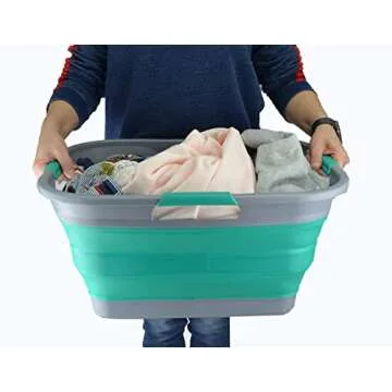 Buy SAMMART Set of 2 Collapsible Laundry Baskets Online