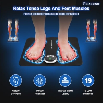 Phixnozar EMS Foot Massager Mat for Ultimate Relaxation
