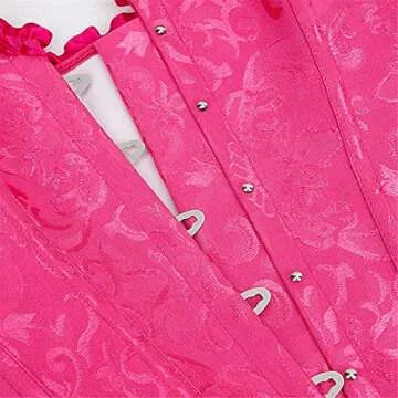 Plus Size Corsets for Women Bustier Top Halloween Costumes Sexy Lingerie 3X-Large Rose