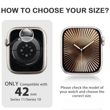 Adorve Privacy Case for Apple Watch 10/11, 8 Pack